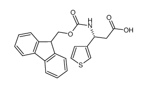 Fmoc-(R)-3-Amino-3-(3-thienyl)-propionic acid Structure