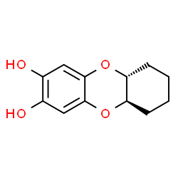 Dibenzo[b,e][1,4]dioxin-2,3-diol, 5a,6,7,8,9,9a-hexahydro-, (5aR,9aR)-rel- (9CI) structure