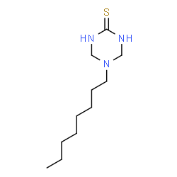 5-Octyl-1,3,5-triazinane-2-thione structure