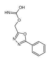 (5-phenyl-1,3,4-oxadiazol-2-yl)methyl carbamate结构式