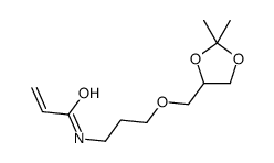 N-[3-[(2,2-dimethyl-1,3-dioxolan-4-yl)methoxy]propyl]prop-2-enamide Structure