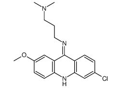 N-(6-chloro-2-methoxyacridin-9-yl)-N',N'-dimethylpropane-1,3-diamine结构式