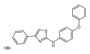 N-(4-phenoxyphenyl)-4-phenyl-1,3-thiazol-2-amine,hydrobromide Structure