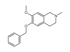 6-(benzyloxy)-7-methoxy-2-methyl-1,2,3,4-tetrahydroisoquinoline结构式