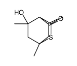 8-Hydroxy-1,3,8-trimethyl-2-thiabicyclo[2.2.2]octan-5-one Structure