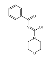 N-benzoyl-morpholine-4-carboximidoyl chloride Structure