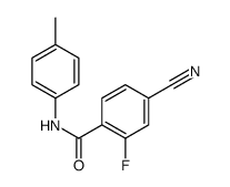 Benzamide, 4-cyano-2-fluoro-N-(4-methylphenyl)- (9CI)结构式