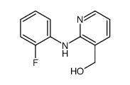 [2-(2-fluoroanilino)pyridin-3-yl]methanol结构式