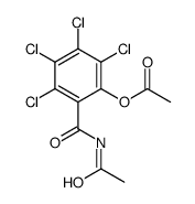 [2-(acetylcarbamoyl)-3,4,5,6-tetrachlorophenyl] acetate结构式