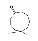 5,5-dimethylcyclononan-1-one结构式