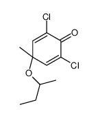 4-butan-2-yloxy-2,6-dichloro-4-methylcyclohexa-2,5-dien-1-one Structure