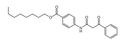 octyl 4-[(3-oxo-3-phenylpropanoyl)amino]benzoate结构式