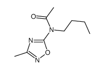 N-butyl-N-(3-methyl-1,2,4-oxadiazol-5-yl)acetamide结构式