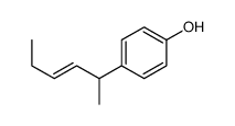 4-hex-3-en-2-ylphenol Structure