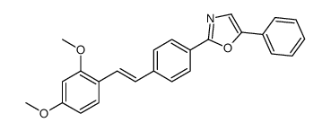 2-[4-[2-(2,4-dimethoxyphenyl)ethenyl]phenyl]-5-phenyl-1,3-oxazole结构式