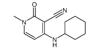 4-(cyclohexylamino)-1-methyl-2-oxopyridine-3-carbonitrile Structure