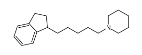 1-[5-(2,3-dihydro-1H-inden-1-yl)pentyl]piperidine结构式