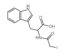 2-[(2-fluoroacetyl)amino]-3-(1H-indol-3-yl)propanoic acid Structure