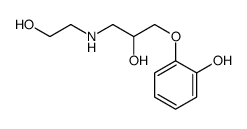 2-[2-hydroxy-3-(2-hydroxyethylamino)propoxy]phenol Structure