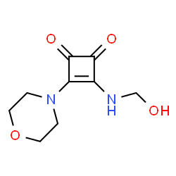 3-Cyclobutene-1,2-dione, 3-(hydroxymethylamino)-4-(4-morpholinyl)- (9CI)结构式