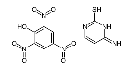 6-amino-1H-pyrimidine-2-thione,2,4,6-trinitrophenol Structure