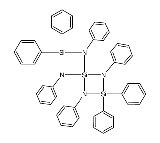 Octaphenylspiro<3.3>trisilazan Structure