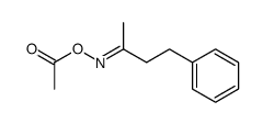 (E)-4-phenyl-2-butanone O-acetyl-oxime结构式