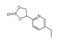 Pyridine, 5-ethyl-2-(2-oxido-1,3,2-dioxathiolan-4-yl)- (9CI) structure