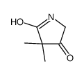 3,3-dimethylpyrrolidine-2,4-dione Structure