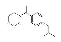 4-[1-[4-(2-methylpropyl)phenyl]ethenyl]morpholine结构式