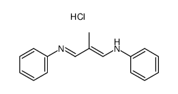 3-anilino-2-methyl-acrylaldehyde phenylimine, hydrochloride结构式