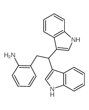 2-[2,2-双-(1H-吲哚-3-基)-乙基]-苯胺结构式