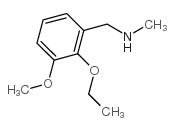 (2-ethoxy-3-methoxy-benzyl)-methyl-amine结构式