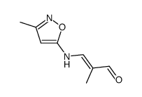 2-Propenal,2-methyl-3-[(3-methyl-5-isoxazolyl)amino]-(9CI)结构式