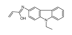 N-(9-ethylcarbazol-3-yl)prop-2-enamide结构式