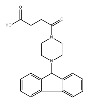 1-Piperazinebutanoic acid, 4-(9H-fluoren-9-yl)-γ-oxo- Structure