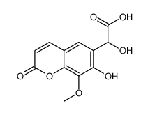 2-hydroxy-2-(7-hydroxy-8-methoxy-2-oxochromen-6-yl)acetic acid Structure