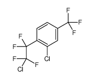 2-chloro-1-(2-chloro-1,1,2,2-tetrafluoroethyl)-4-(trifluoromethyl)benzene Structure