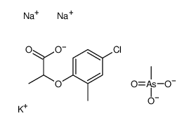 potassium,disodium,2-(4-chloro-2-methylphenoxy)propanoate,methyl-dioxido-oxo-λ5-arsane Structure