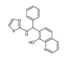 7-[α-(Thiazol-2-ylamino)benzyl]-8-quinolinol structure