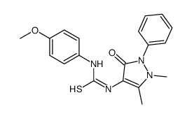 3-Antipyrinyl-1-(4-methoxyphenyl)thiourea Structure