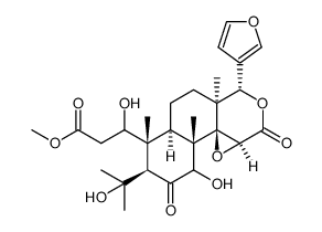 7-Deoxo-1,2-dihydro-1,7-dihydroxy-6-oxoobacunoic acid methyl ester结构式