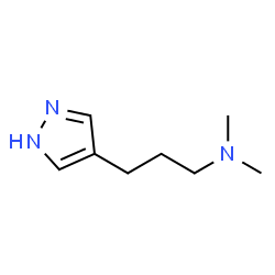 1H-Pyrazole-4-propanamine,N,N-dimethyl-(9CI) structure