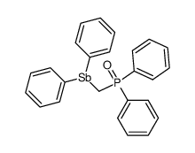 ((diphenylstibanyl)methyl)diphenylphosphine oxide结构式