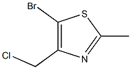 5-bromo-4-(chloromethyl)-2-methylthiazole Structure