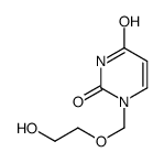 1-(2-hydroxyethoxymethyl)pyrimidine-2,4-dione Structure