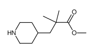 2,2-dimethyl-3-(piperidine-4-yl)-propionic acid methyl ester Structure