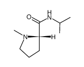 2-Pyrrolidinecarboxamide,1-methyl-N-(1-methylethyl)-,(S)-(9CI) Structure