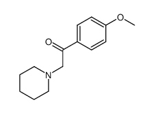 1-(4-methoxy-phenyl)-2-piperidino-ethanone结构式