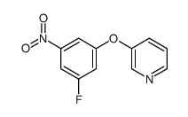 3-(3-fluoro-5-nitrophenoxy)pyridine Structure